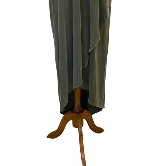 Lush Fly Away Modal Shift Dress Olive Green Size XL Minimalist Boho Summer Flowy - Picture 8 of 15